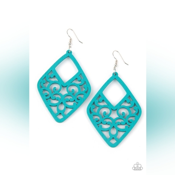 Vine For The Taking Blue Earrings - Picture 1 of 2